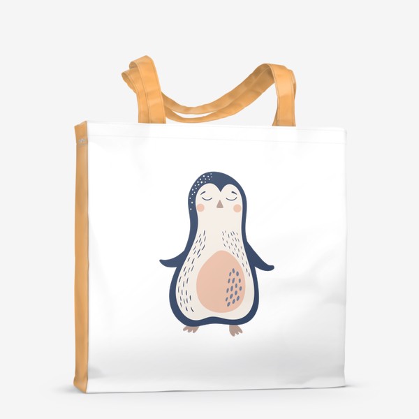 Сумка-шоппер «Мечтательнвый пингвин»