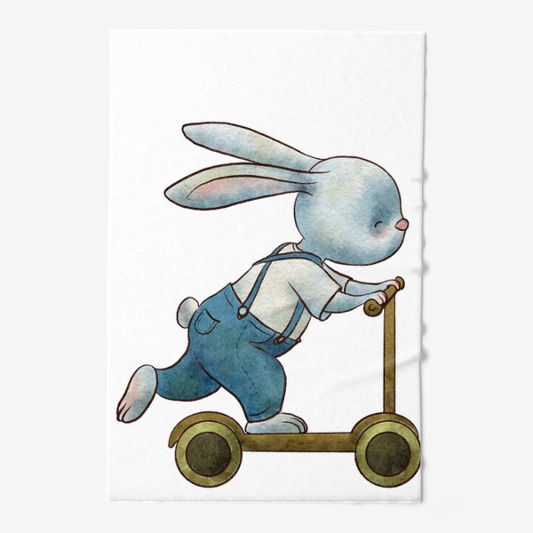 Полотенце «Заяц Кролик Самокат»