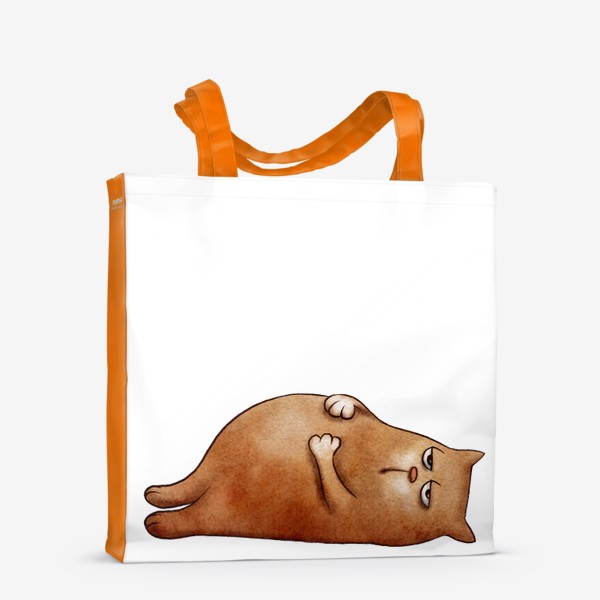 Сумка-шоппер «Толстый кот устал»