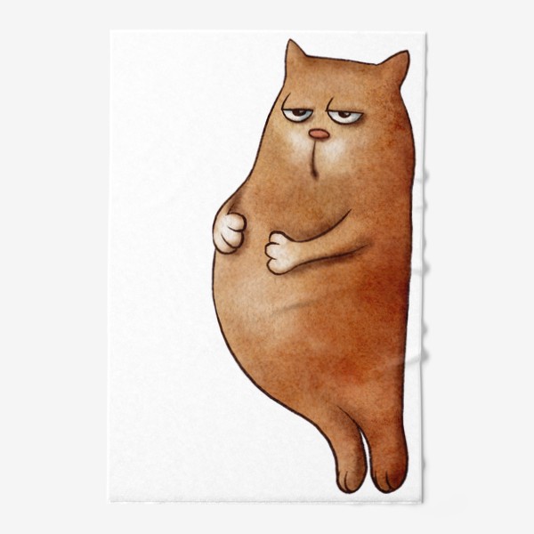 Полотенце «Толстый кот устал»