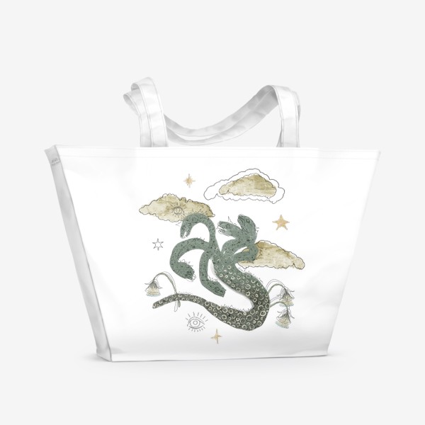 Пляжная сумка «Гидра. Мифические животные.»