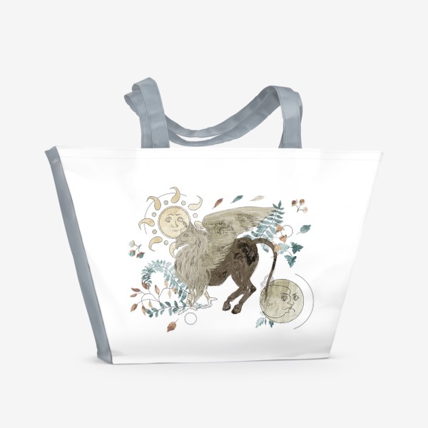 Пляжная сумка «Гиппогриф. Мифические животные.»