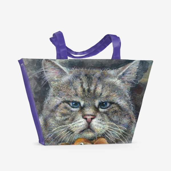 Пляжная сумка «Кот и мышка»