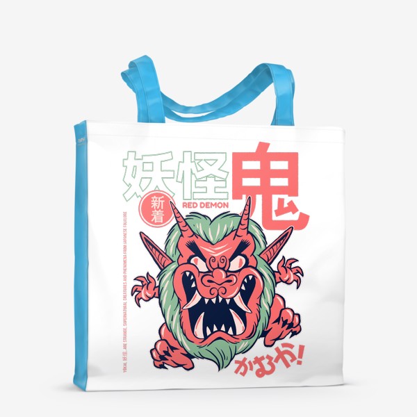 Сумка-шоппер «Злой демон ёкай Они - Японская мифология»