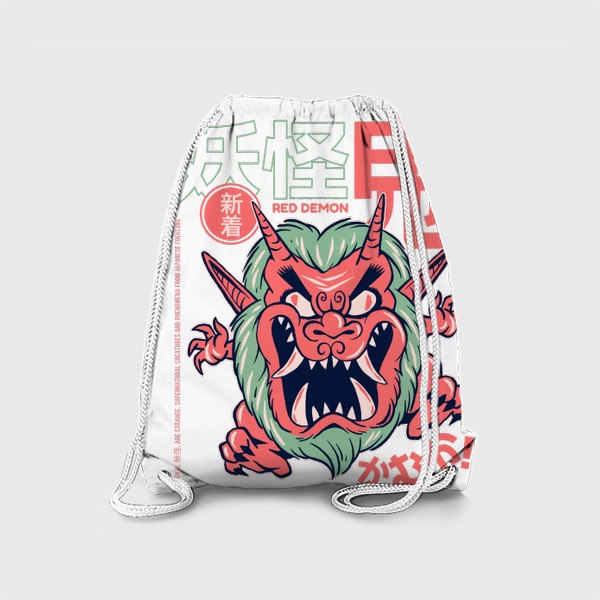 Рюкзак «Злой демон ёкай Они - Японская мифология»