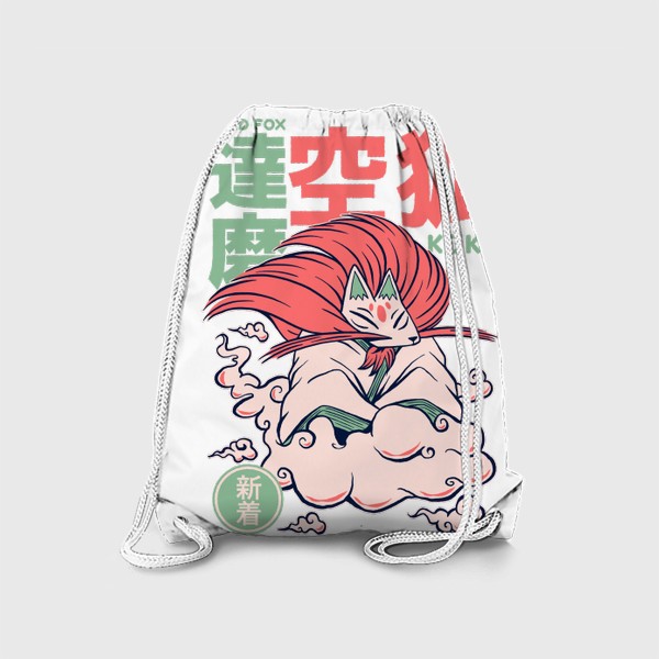 Рюкзак «Воздушная лиса кицунэ Куко - Японский фольклор»