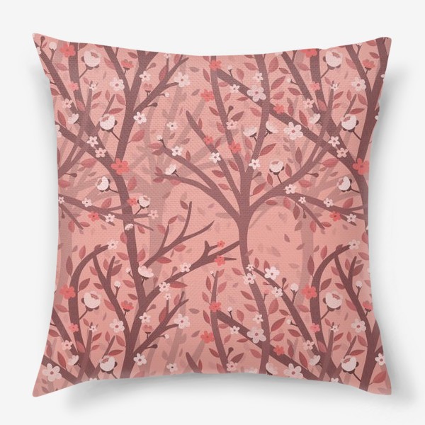 Подушка «Деревья в цвету»