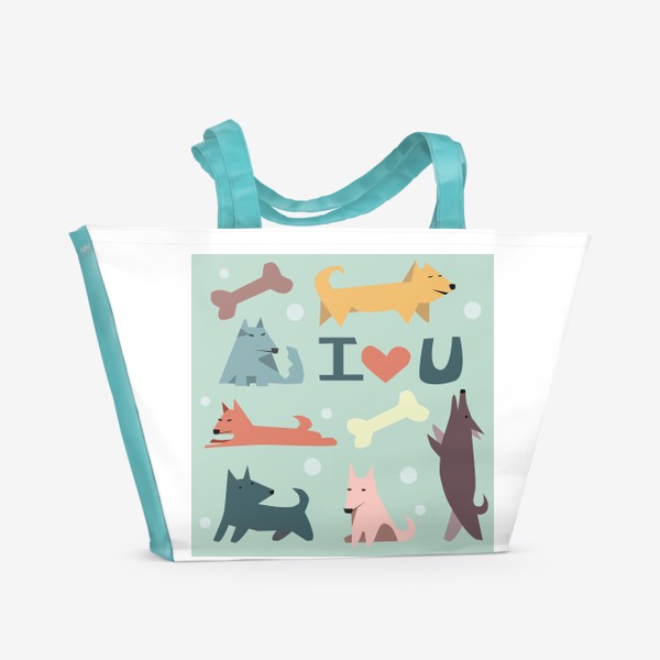 Пляжная сумка «любителю собак»