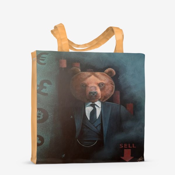 Сумка-шоппер «Трейдер Медведь.»