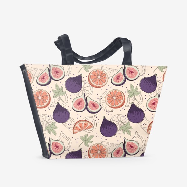 Пляжная сумка «Инжир и грейпфрут»