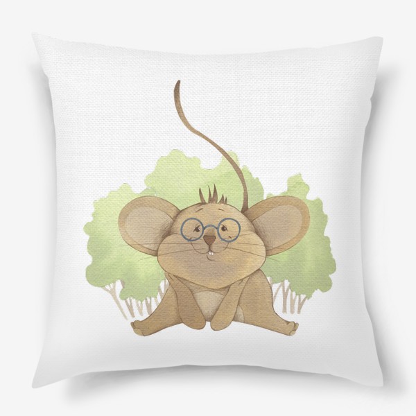 Подушка «Мышонок в лесу »