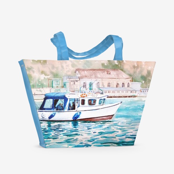 Пляжная сумка «Яхта Море»