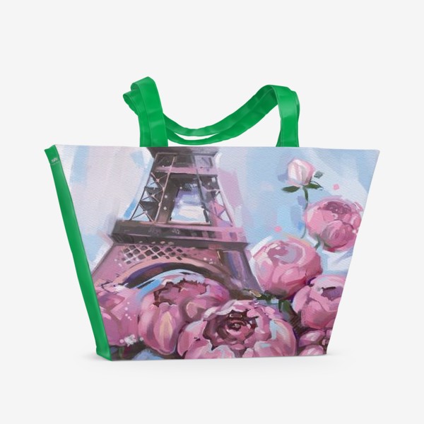 Пляжная сумка «Париж. Легкость. Сладкая жизнь.»