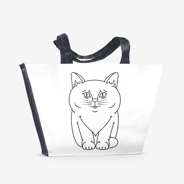 Пляжная сумка &laquo;кот&raquo;