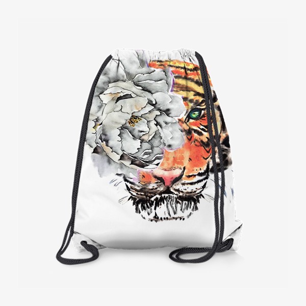 Рюкзак «тигр цветы гороскорп»