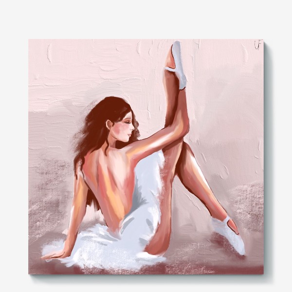 Холст «БАЛЕРИНА диджитал картина маслом балет»