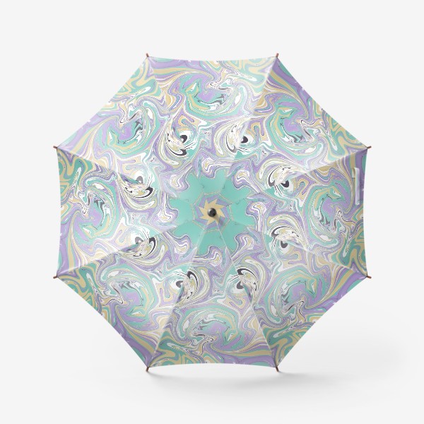 Зонт «Мраморный узор/ Узор эпоксидной смолы »