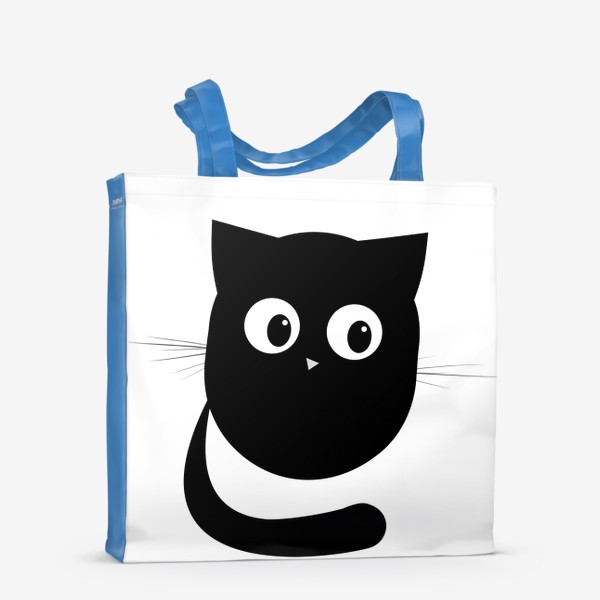 Сумка-шоппер «Нафаня - маленький черный котик»