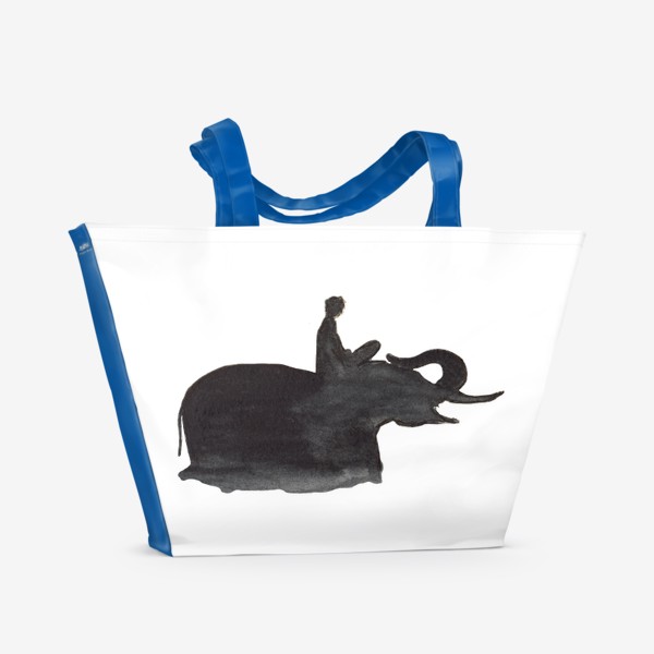 Пляжная сумка «На слоне. Верхом на мечте...»