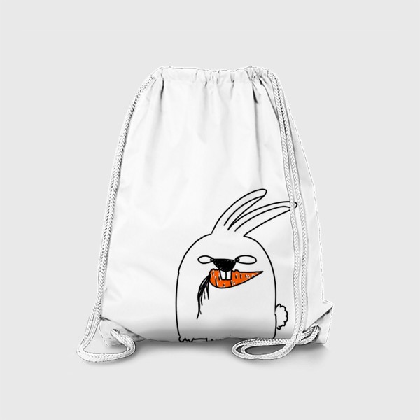Рюкзак «Кролик грызет морковь »