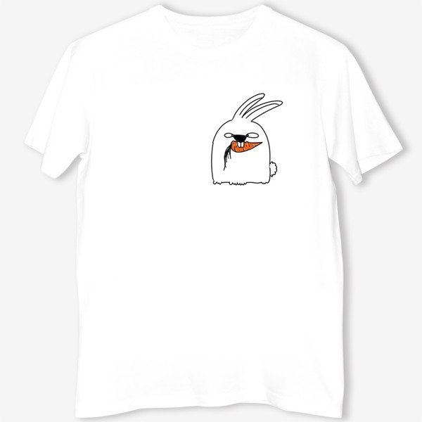 Футболка «Кролик грызет морковь »