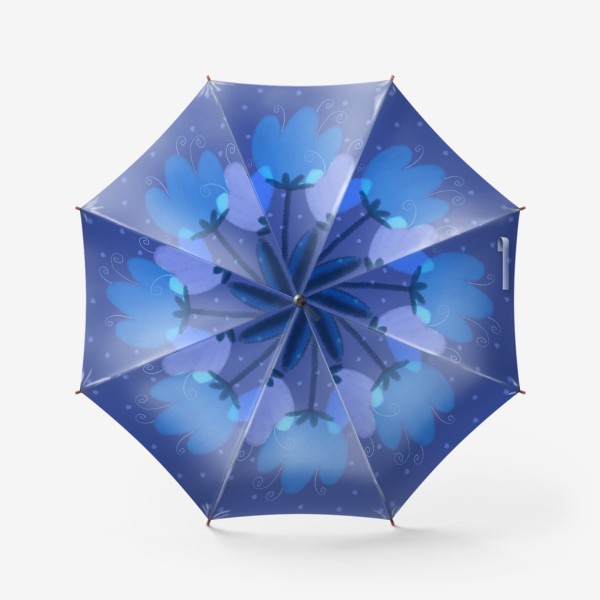 Зонт «Синие тюльпаны»