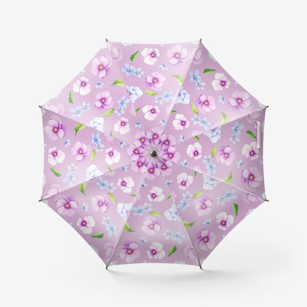 Зонт «Виола и незабудки»