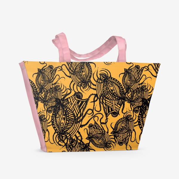 Пляжная сумка «Зентагл абстракция»