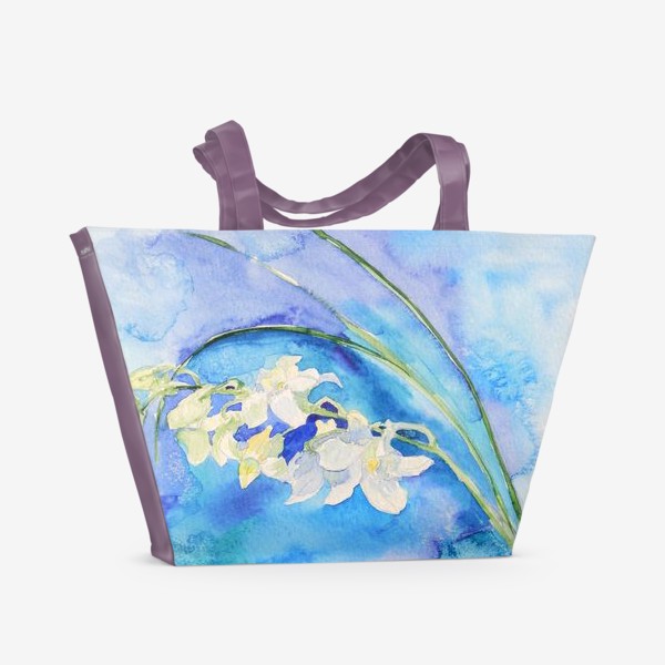 Пляжная сумка &laquo;Белая орхидея&raquo;