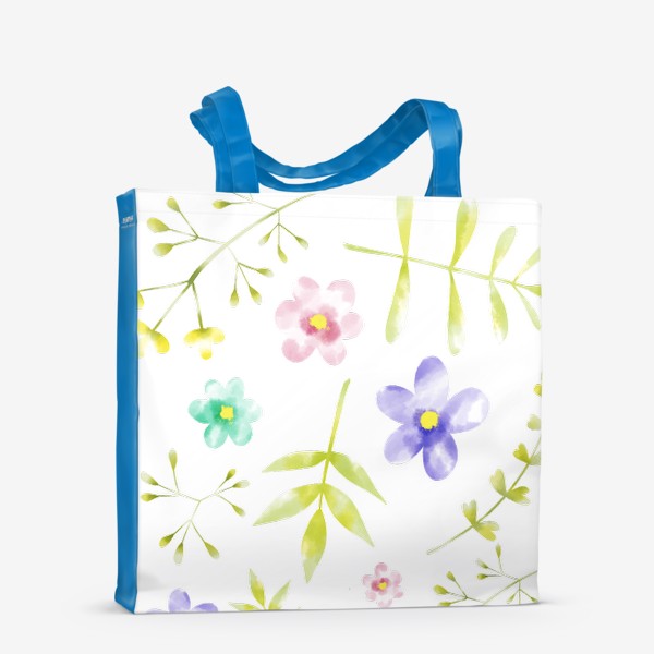 Сумка-шоппер «Нежный акварельные цветочки »