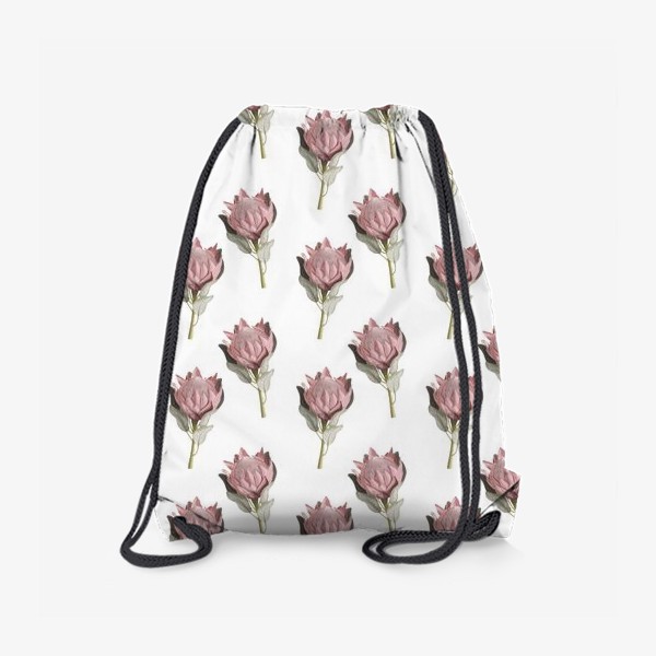 Рюкзак «Паттерн с цветами протеи»