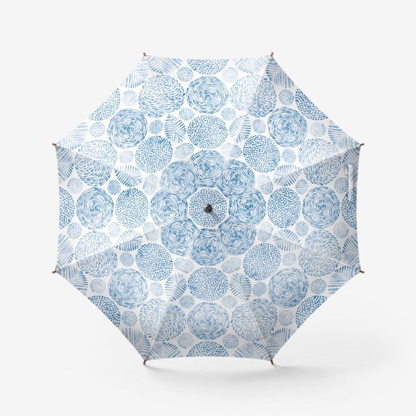 Зонт «Абстрактные акварельные круги. Орнамент.»