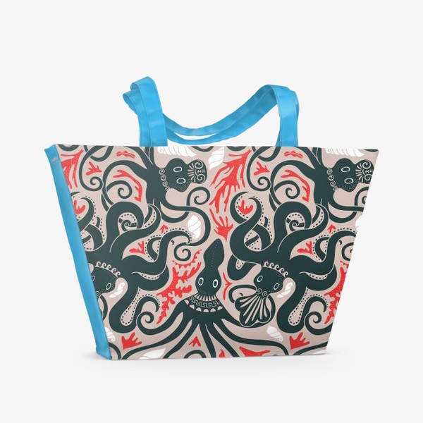 Пляжная сумка «Минойские греческие осьминоги»