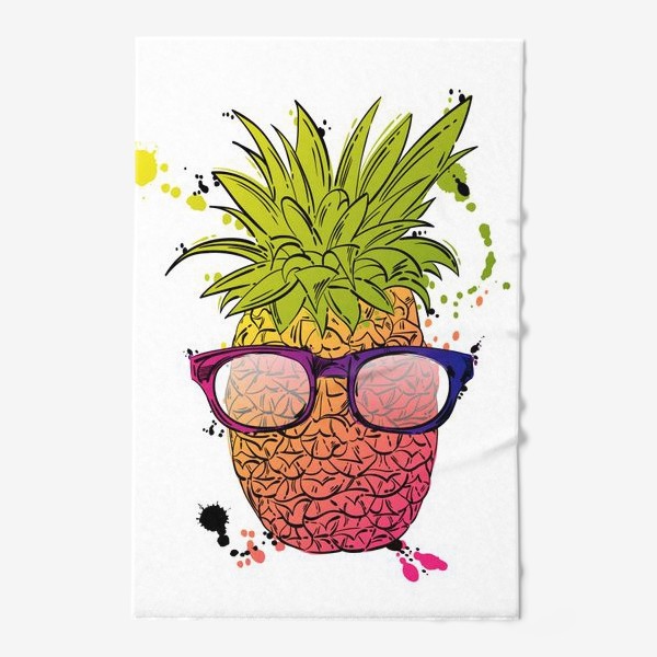 Полотенце «Иллюстрация летнего ананаса»