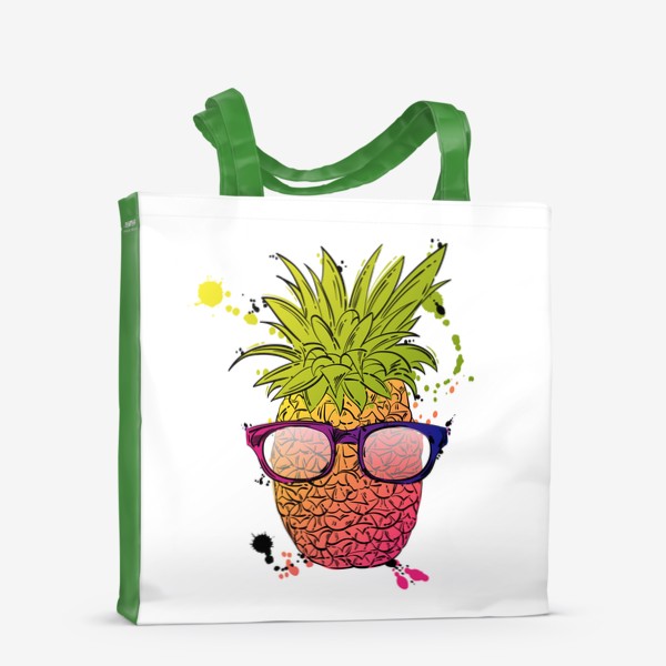 Сумка-шоппер «Иллюстрация летнего ананаса»