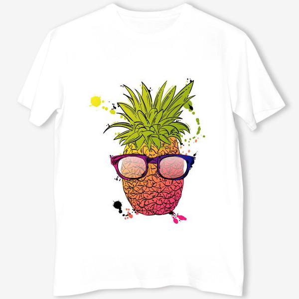 Футболка «Иллюстрация летнего ананаса»