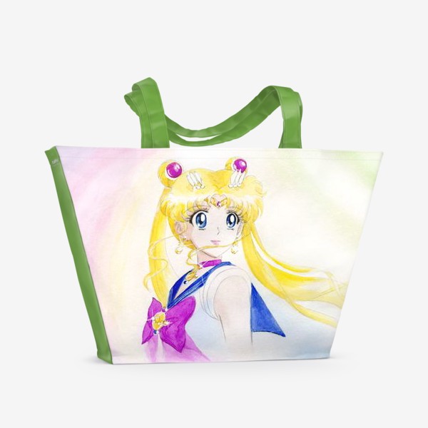 Пляжная сумка &laquo;Сейлормун. Аниме. Sailor Moon. Anime&raquo;