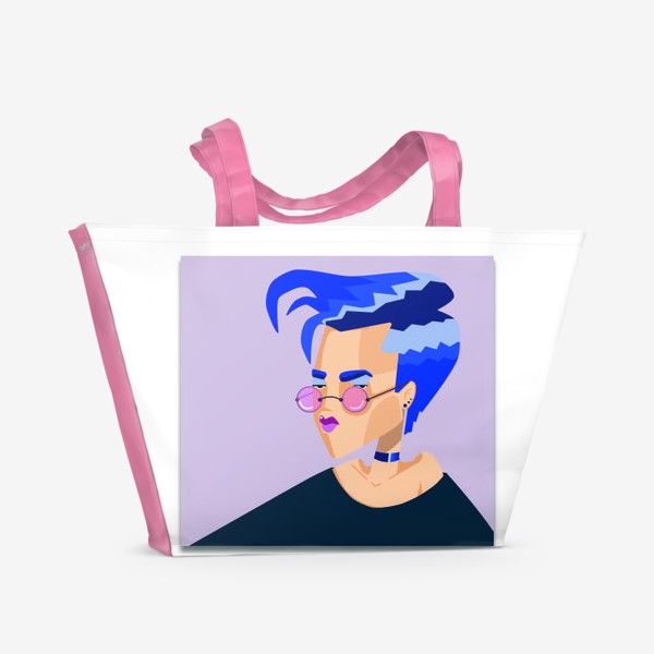 Пляжная сумка «в розовых очках»
