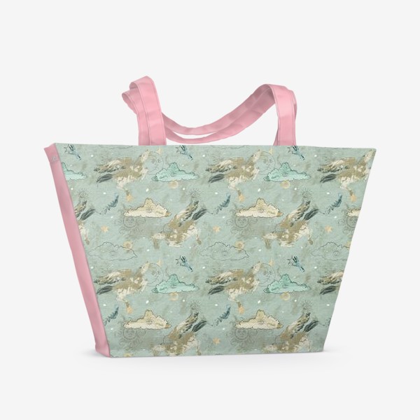 Пляжная сумка «Мифические животные. Пегасы»