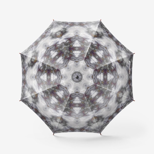 Зонт «Серый мраморный абстрактный орнамент»