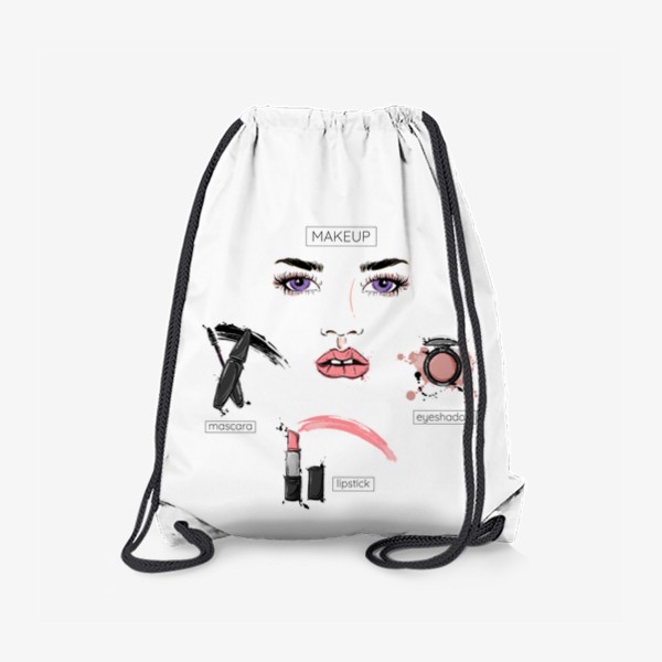 Рюкзак «Модная иллюстрация. Макияж»