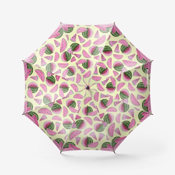 Зонт «Акварельные арбузы»
