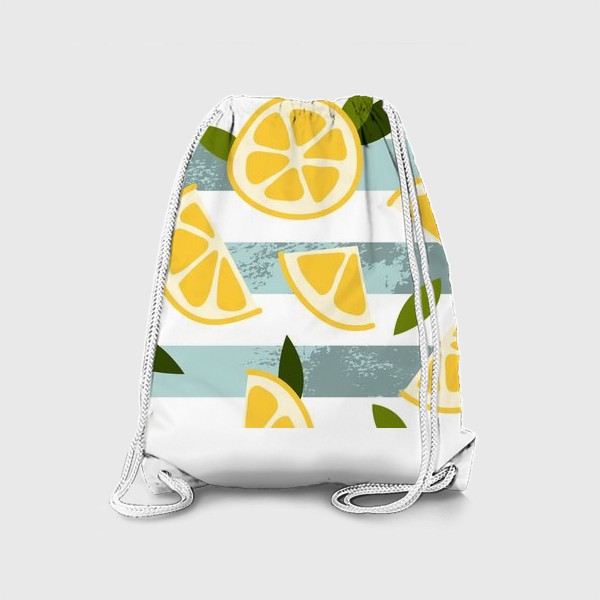 Рюкзак «Лимонад. Лимон. Цитрус. Летный паттерн»