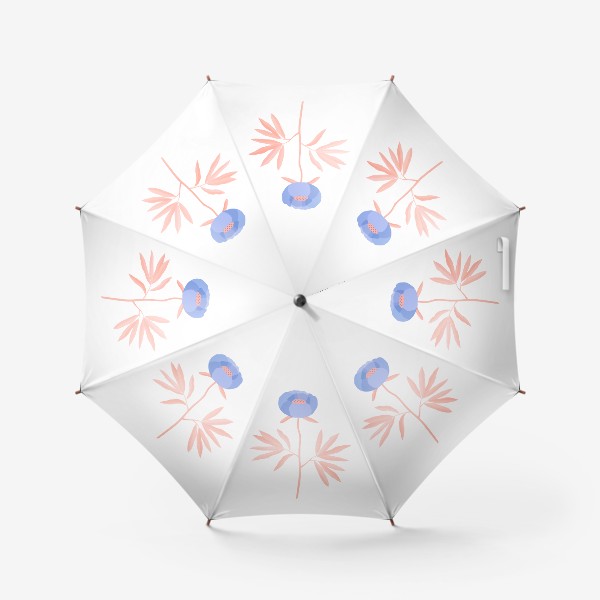Зонт «Фантазийный пион N2»
