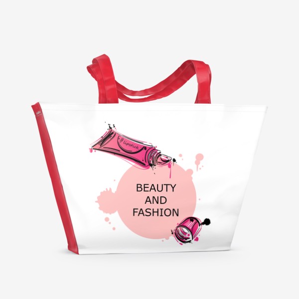 Пляжная сумка «Модная иллюстрация. Красота и мода»