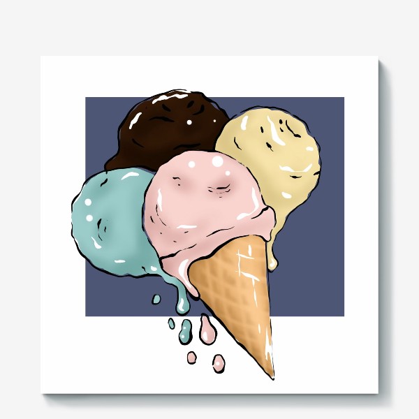 Холст «Мороженое ассорти»