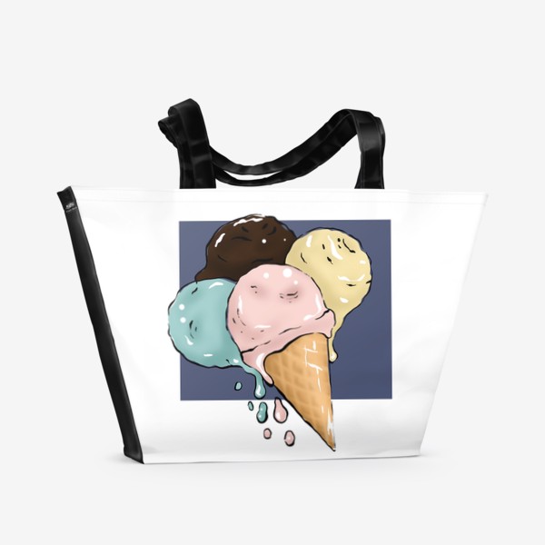 Пляжная сумка «Мороженое ассорти»