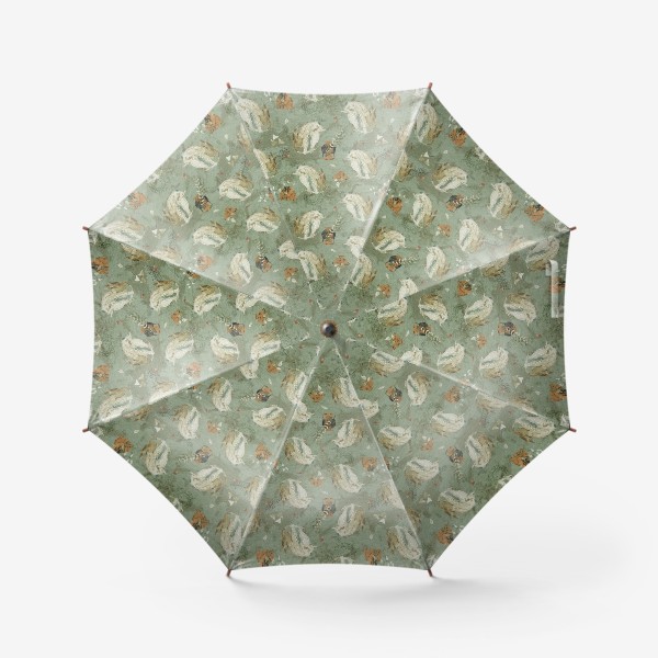 Зонт «Гиппогрифы с вазами и растениями»