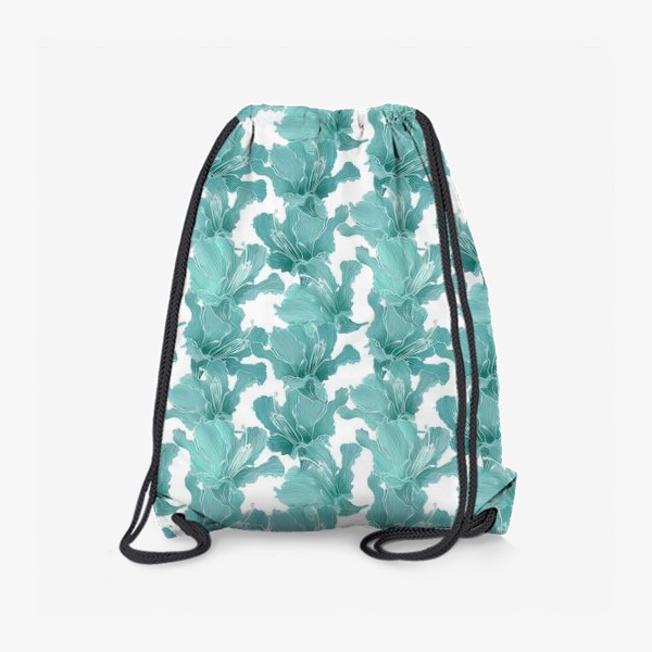 Рюкзак «бирюзовые рододендроны »