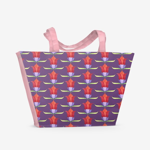 Пляжная сумка «декоративные цветы»